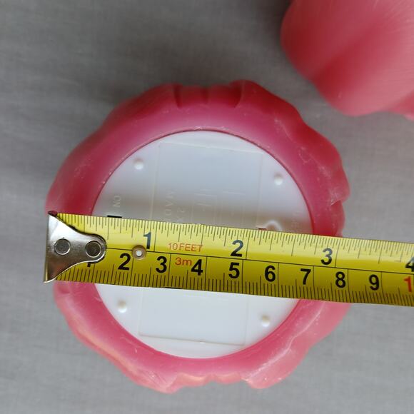 Set of 2 Pink Tulip Flameless Candles 2 AA batteries not included wax flicker - Picture 13 of 14